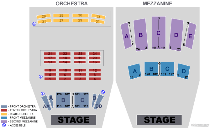 St George Theatre Seating Chart