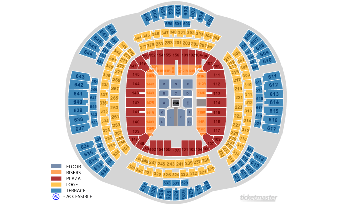 Seating Chart Superdome New Orleans